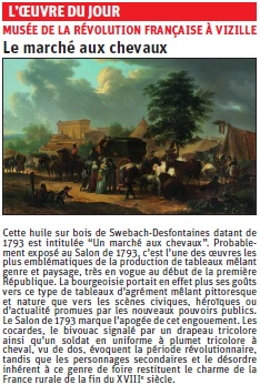 copie de l'article du Dauphiné libéré sur une peinture de paysage © Dauphiné Libéré