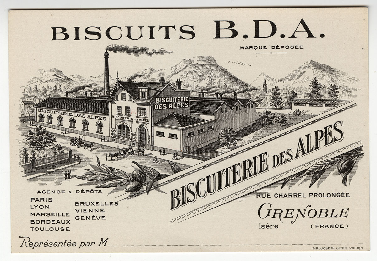 Biscuiterie des Alpes, Grenoble. (c) collection Musée Dauphinois