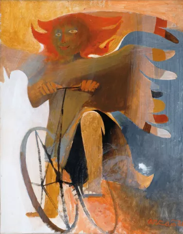 Un ange est à vélo © Denis Vinçon