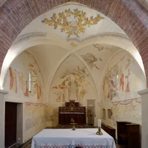 Intérieur peint de l'église de Venon © D.Vinçon