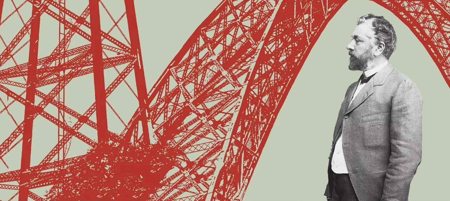 Visuel de l'affiche de l'expo «Gustave Eiffel»