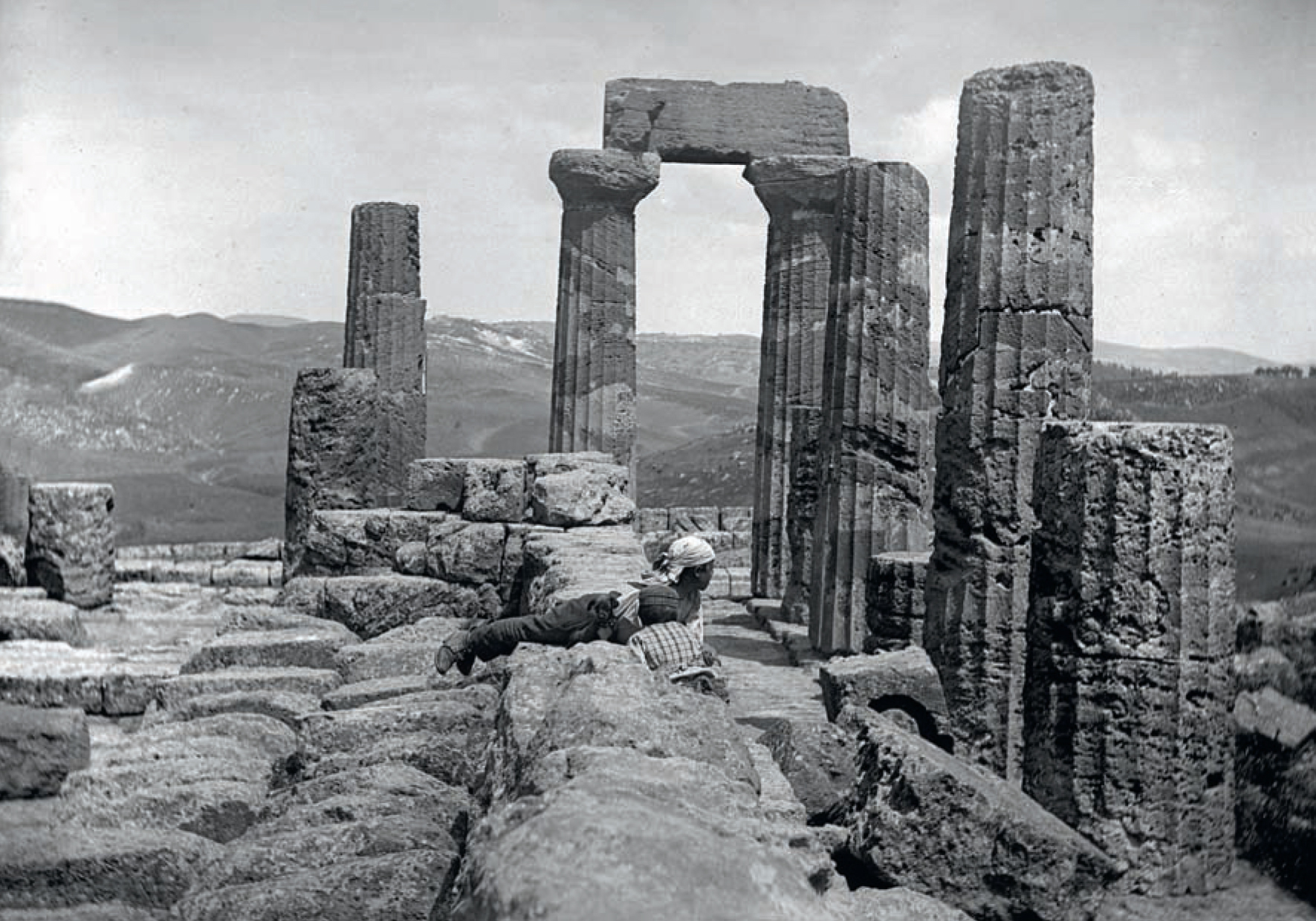 Temple d'Héra à Agrigente, Sicile 1895