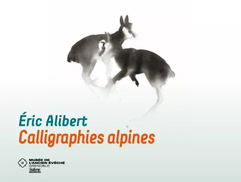 Couverture du livre Alibert : 2 animaux affrontés et le titre en vert et rouge