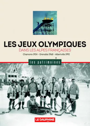 Couverture du livre les Jeux Olympiques avec photo Noir et blanc de l'équipe de France de Hockey en 1924
