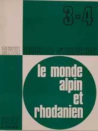 La revue «Le monde alpin et rhodanien» / numéros de mélanges 1976/3-4