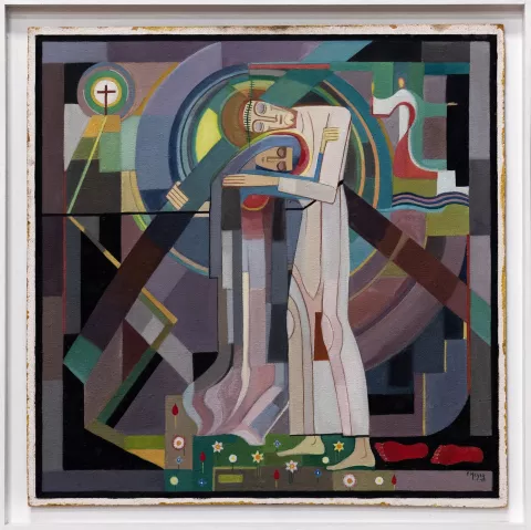 Elisabeth Meyer, 1949, Coll. Privée - Station 4 - Jésus rencontre sa mère © David Richallet