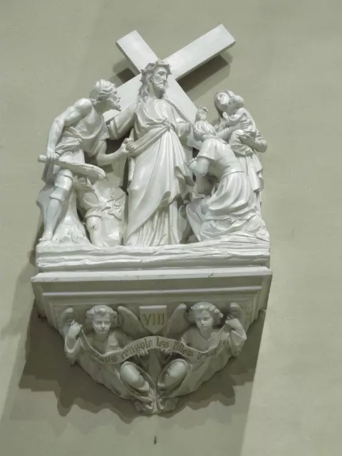 Rives, église Saint-Valère, Atelier Parenty à Vaucouleurs (Moselle), 1905. Jésus rencontre les femmes de Jérusalem © Patrimoine culturel - CD38