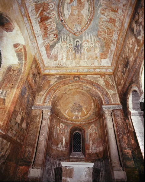 Fresques de l'abbatiale de Saint-Chef, commune ou Frédéric Dard passa une partie de son enfance © Patrimoine culturel-Département de l'Isère