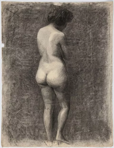 Dessin réalisé lors de ses études - Fonds Vernay-Garapont, coll. Musée de la Résistance et de la Déportation—Département de l’Isère Clichés : Denis Vinçon