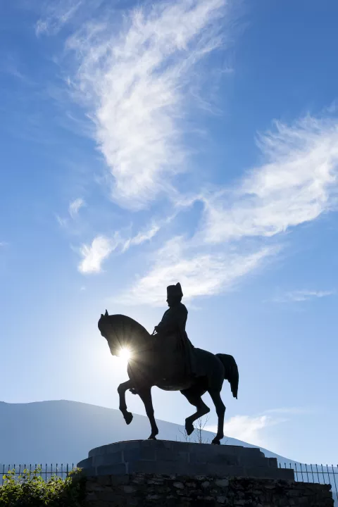 Prairie de la rencontre, statue de Napoléon, Laffrey