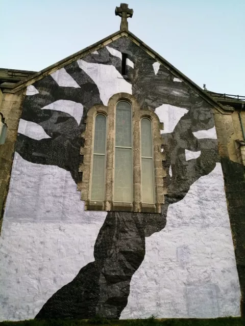 Vue générale de l'église avec oeuvre de P. Baudelocque