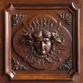 Palais du Parlement, décor bois. © Denis Vinçon