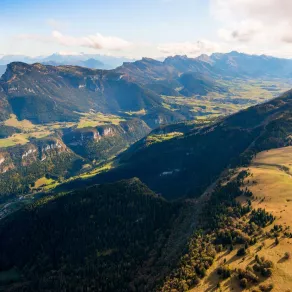 Vue aérienne, Territoire du Vercors © Patrimoine culturel-CD38