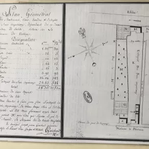 Fonds Abbé Meyer, plan archives départementales © Patrimoine culturel-CD38