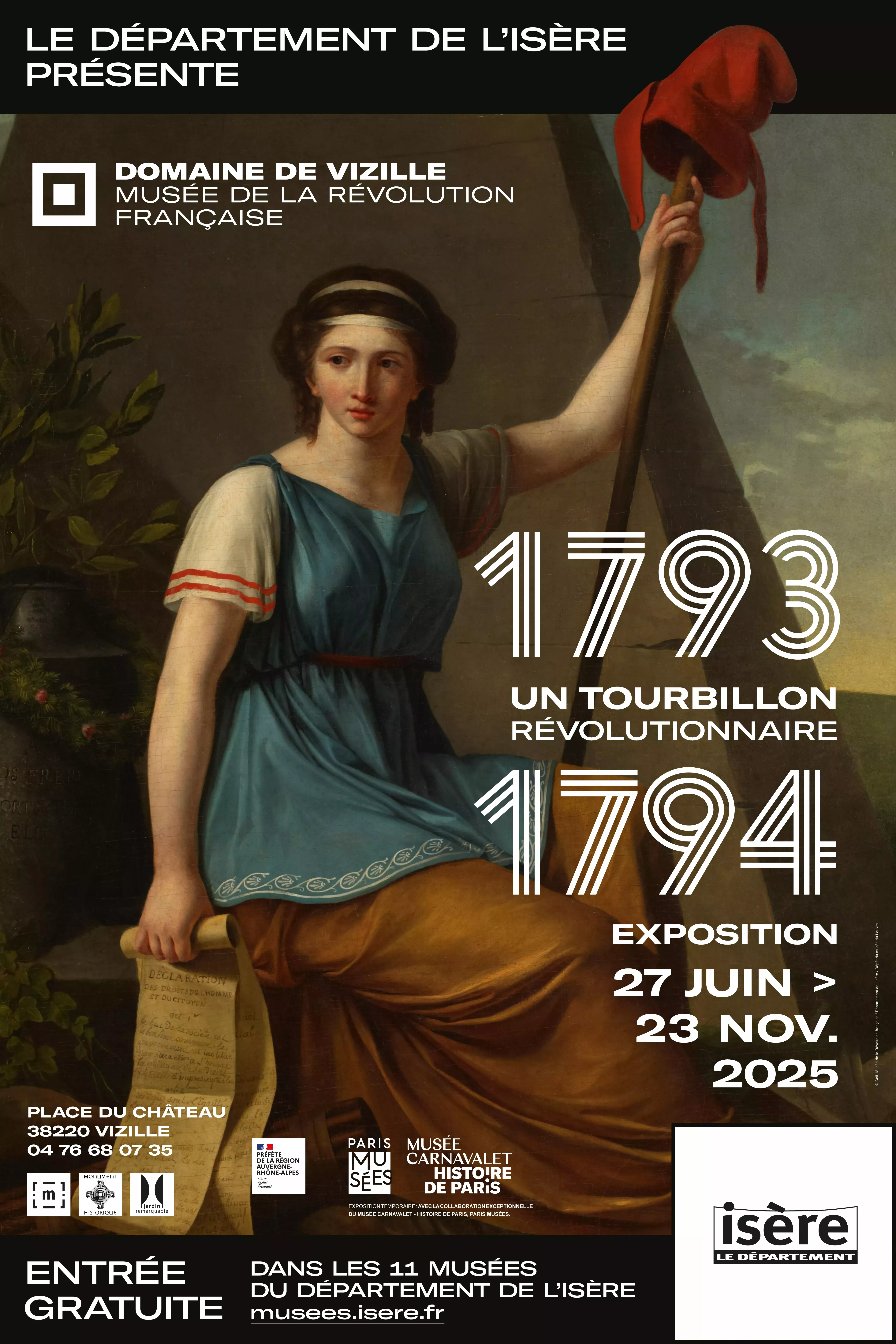 1793-1794. Un tourbillon révolutionnaire. Exposition du 27 juin au 23 novembre 2025