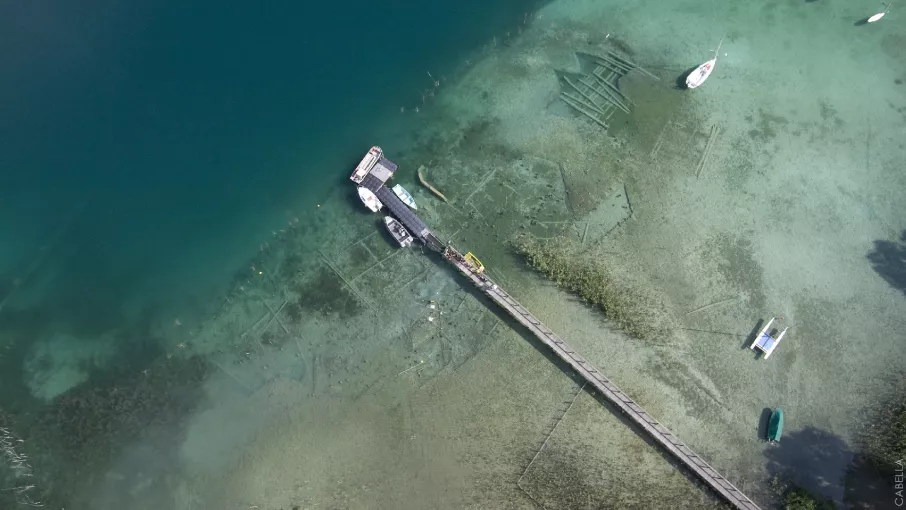 Site de Colletière vue aérienne © Gilles Cabella