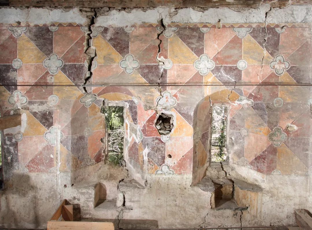 Décor mural Châtel de Theys © Denis Vinçon Décor mural Châtel de Theys © Denis Vinçon