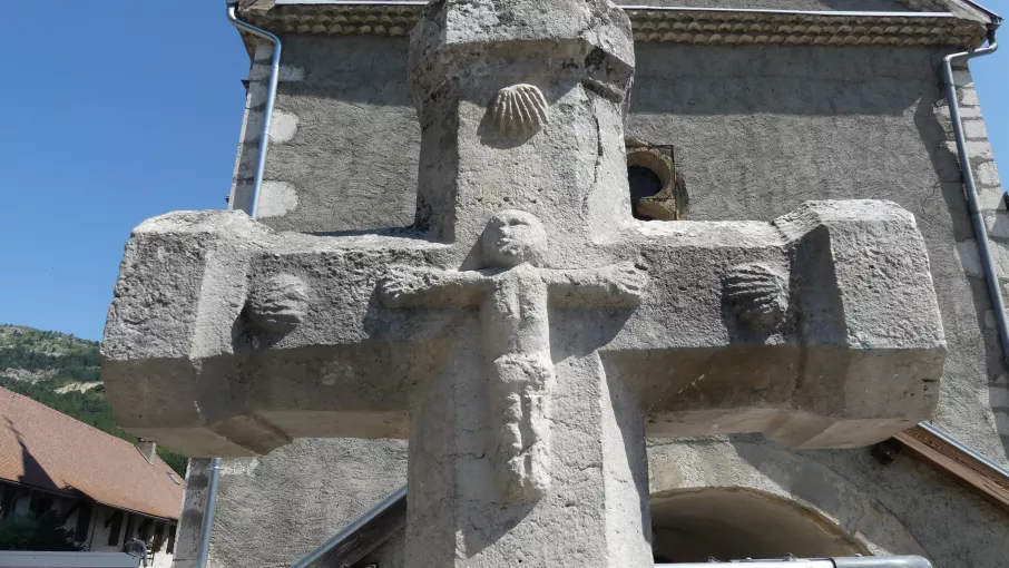 Croix dite « de Saint Jacques, détail, Gresse-en-Vercors © Patrimoine culturel