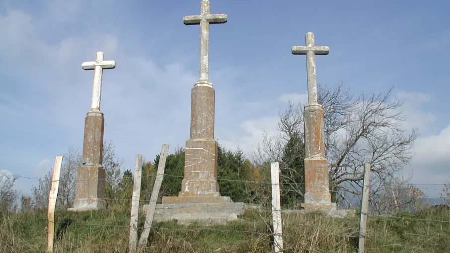 Calvaire des trois Croix, la Mure, vers 1864 © Patrimoine culturel
