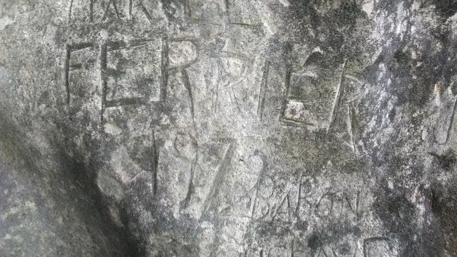 Graffitis laissés par les bergers © Patrimoine culturel