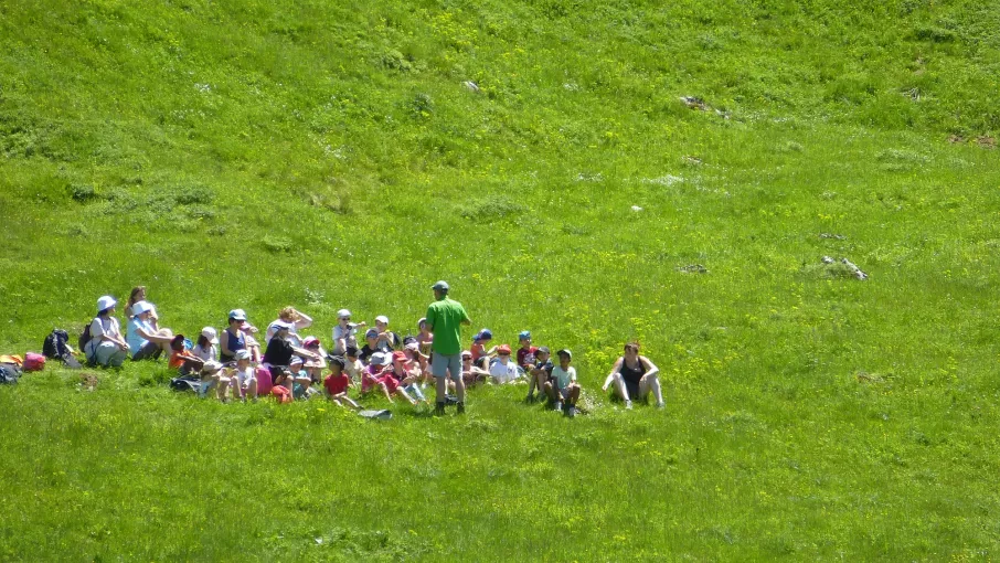 Goupe de scolaires © Patrimoine naturel