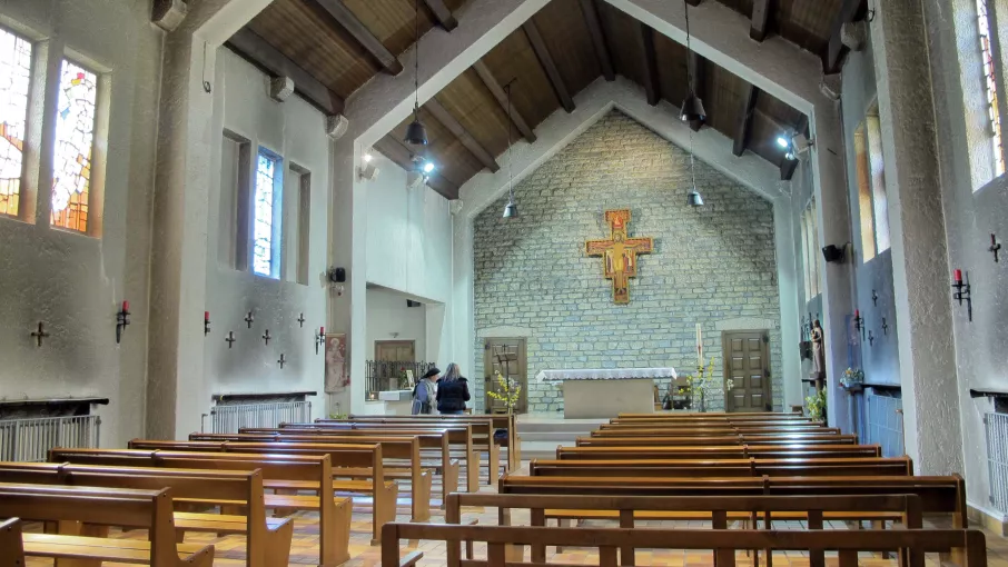 Vue générale de la chapelle des Clarisses de Voreppe © Patrimoine culturel