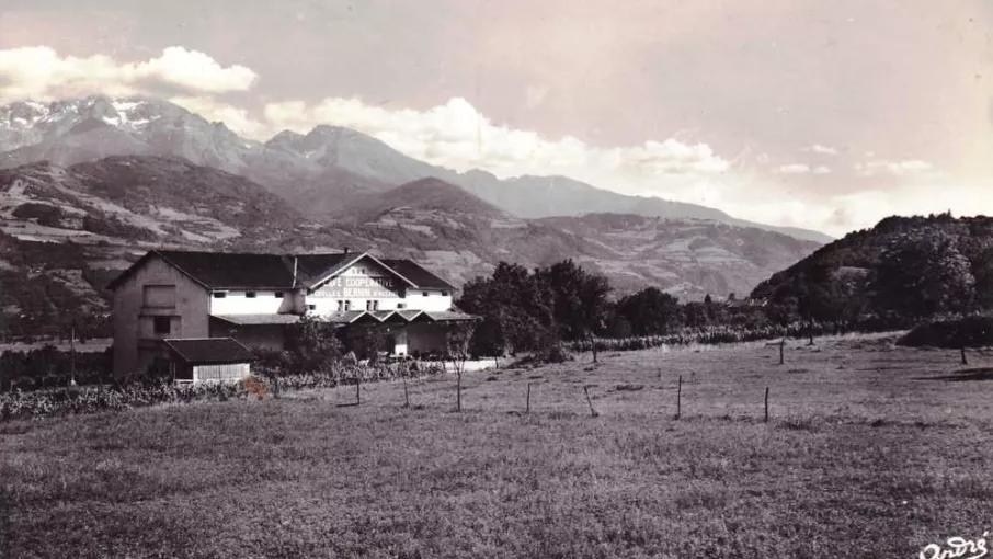 La cave coopérative de Bernin, carte postale, sans date. © Patrimoine culturel