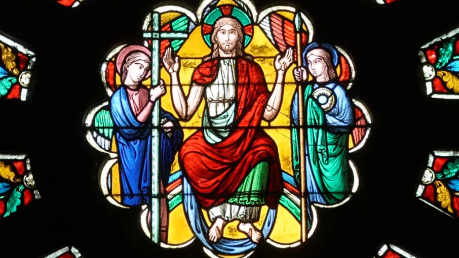 Eglise de Voiron, détail rosace © Patrimoine culturel