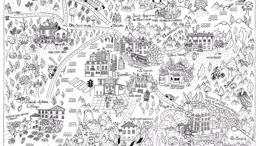 Dessin à colorier d'Élodie Guilland