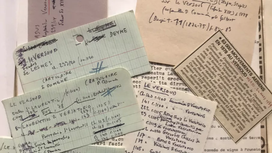 carnets de notes © Patrimoine culturel-CD38