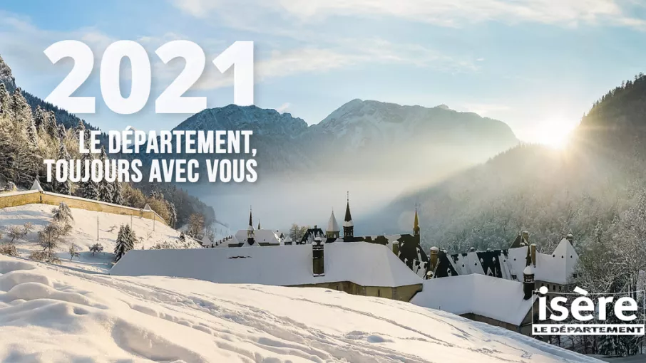 Le monastère de la Grande Chartreuse sous la neige © A. Gelin