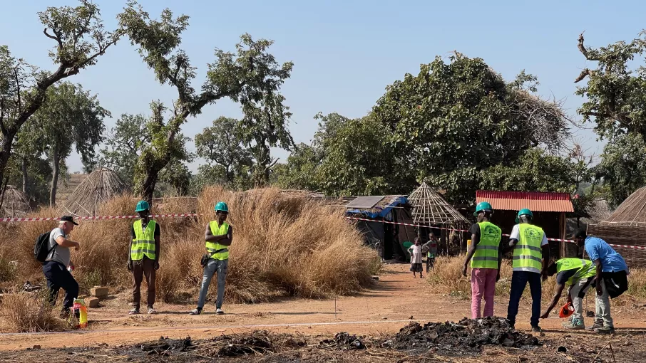 Construction des fondations en décembre 2021 ©AideMédicaletDéveloppement