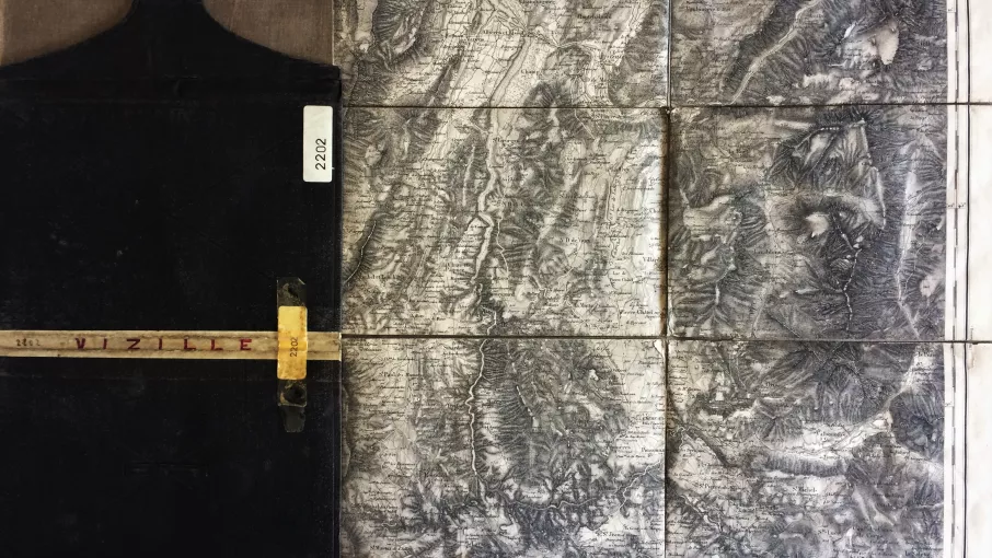 Carte d’Etat Major, territoire de Vizille, 1866 © Archives Départementales de l'isère