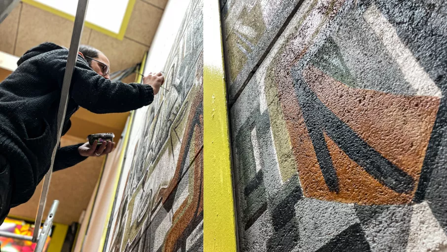 Restauration des fresques, Chapelle Saint-Paul de Beauvert, Grenoble © Sebastien Dos Santos