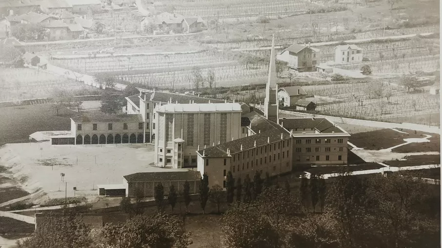 Vue générale de l’Ancien Petit Séminaire de Voreppe, Photos Archives Historiques du Diocèse de Grenoble. © Diocèse de Grenoble - Droits réservés
