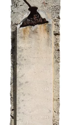 Méridienne de Montferrat avant restauration © Patrimoine Culturel