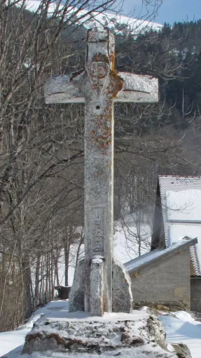 Croix d’Uclaire, Gresse-en-Vercors, 1943 béton. © Patrimoine culturel