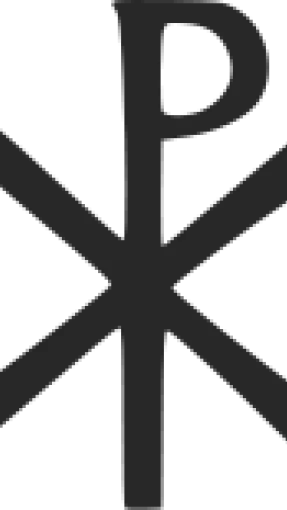 Chrisme Χ (khi) et Ρ (rhô) © Domaine Public