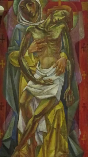 Eglise de Cessieu, Pietà, Cor Van Geleuken © Patrimoine culturel - CD38