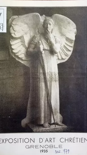 Frontispice du catalogue de l’exposition d’Art Chrétien de Grenoble, 1935. Bibliothèque d’Etude et du Patrimoine de Grenoble © Patrimoine culturel-Département de l'Isère