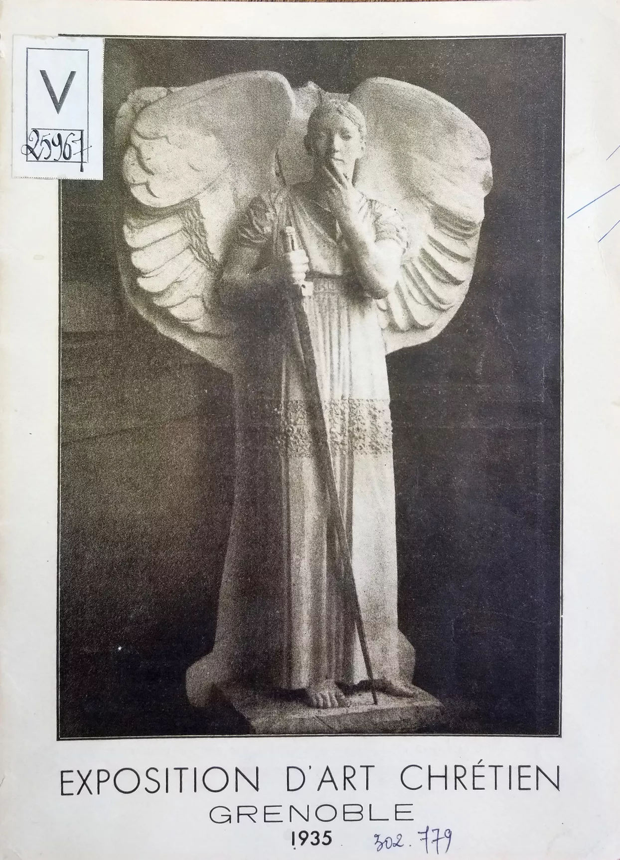Frontispice du catalogue de l’exposition d’Art Chrétien de Grenoble, 1935. Bibliothèque d’Etude et du Patrimoine de Grenoble © Patrimoine culturel-Département de l'Isère