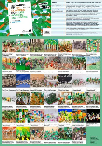 Verso de poster avec toutes les contibutions des classes